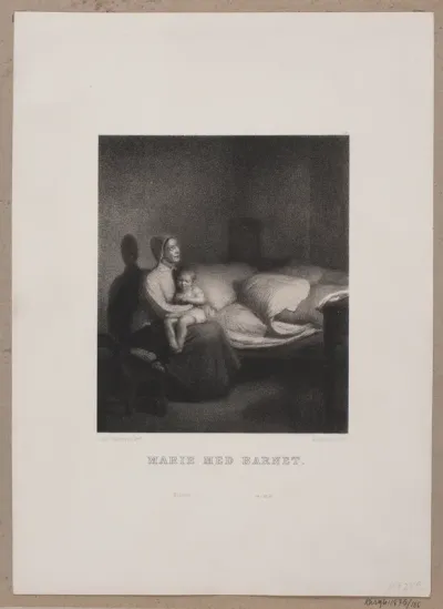 Marie med barnet