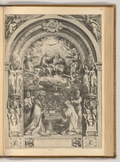 Marienkrönung mit hll. Lauretius, Paulus, Petrus und Sixtus