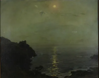 Marine: Moonlight on Calm Sea