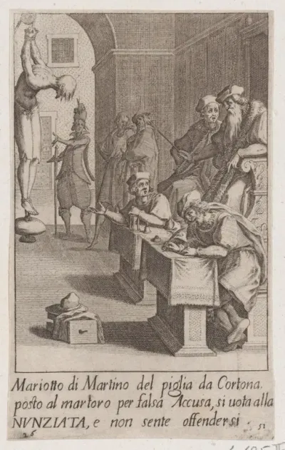 Mariotto di Martino, from Scelta d'Alcuni Miracoli e Grazie della Santissima Nunziata di Firenze (Selection of Some Miracles and Graces that Occurred in the Church of the Annunziata in Florence)