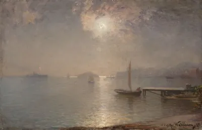 Maritime Landscape in Moonlight