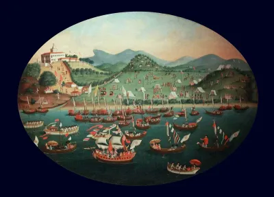 Maritime Pilgrimage in front of the Lazarus Hospital