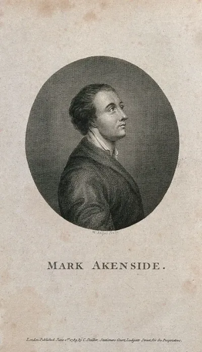 Mark Akenside. Line engraving by W. Angus