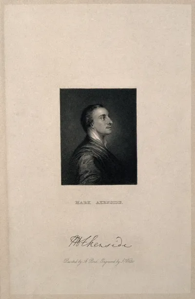 Mark Akenside. Stipple engraving by J. White, 1837, after A. Pond