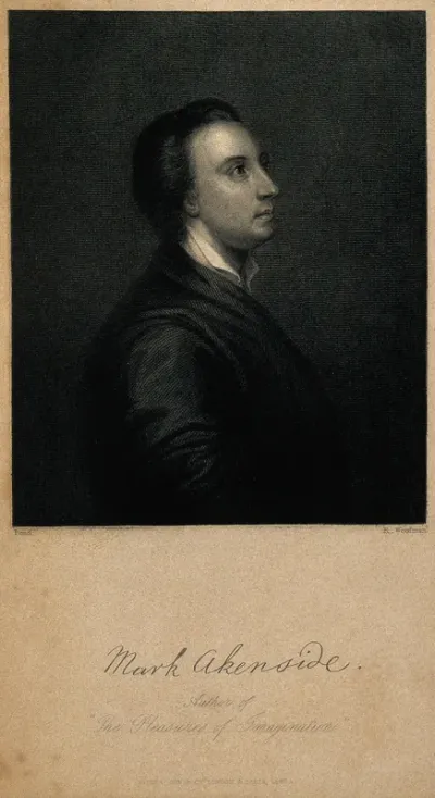 Mark Akenside. Stipple engraving by R. Woodman, 1837, after A. Pond