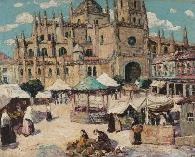 Market Square, Segovia, Spain
