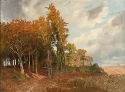 Märkische Landschaft mit Windmühle