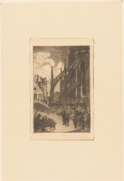 Markt in een Belgisch dorp