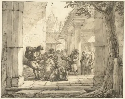Markt in een stad