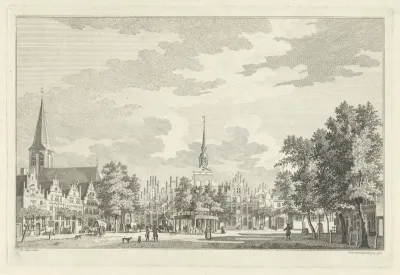 Marktplein te Goch, 1737