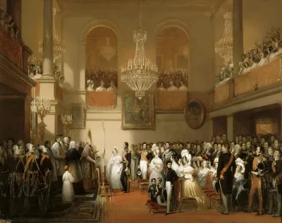 Marriage of Leopold I of the Belgians and Princess Louise of Orléans at the Château de Compiègne