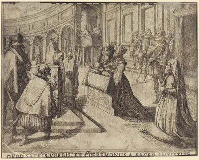 Marriage of Margaret of Austria and Philip III [verso]