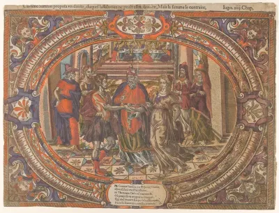 Marriage of Samson and the Philistine, from "The Story of Samson"
