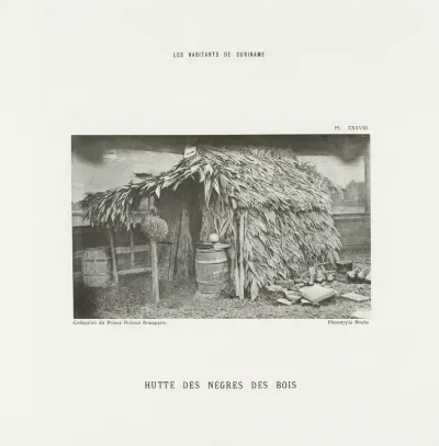Marronwoning op de Koloniale Tentoonstelling, Amsterdam 1883