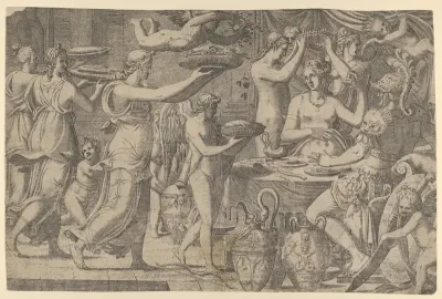 Mars and Venus Served by Cupid and the Graces