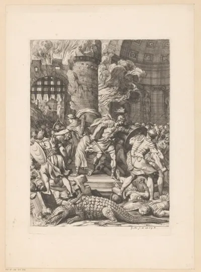 Mars en Bellona tijdens de inname van Alexandrië