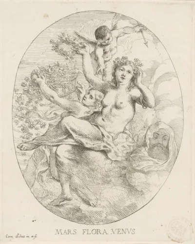 Mars, Flora, Venus en Cupido