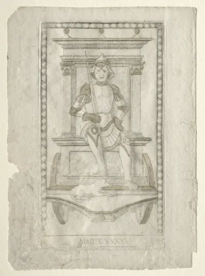 Mars (from the Tarocchi, series A:  Firmaments of the Universe, #45)