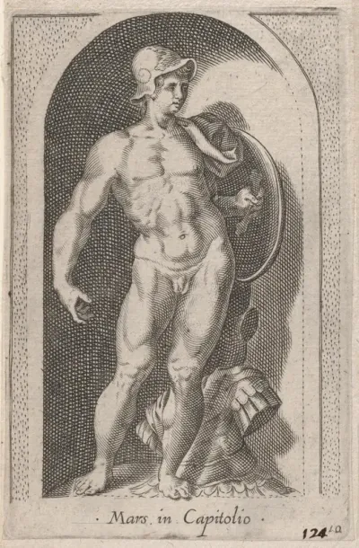 Mars (Mars in Capitolio), from "Speculum Romanae Magnificentiae"