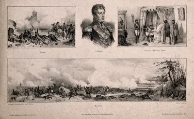 Marshal Duroc, with scenes of his campaigns and his death bed