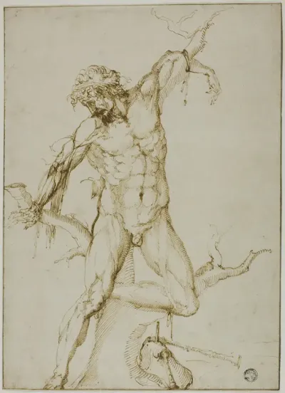 Marsyas Tied to a Tree