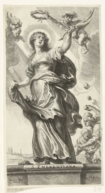Martelaarschap van heilige Emerentiana van Rome