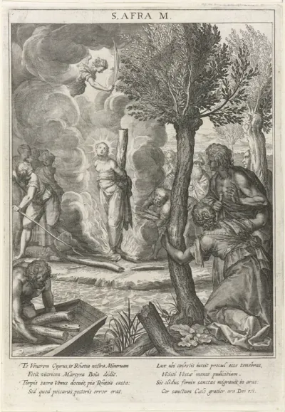 Martelaarsdood van de heilige Afra