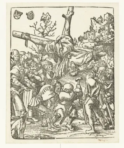 Marteldood van Petrus aan kruis