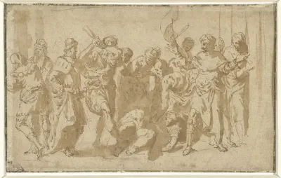 Marteling van de heilige Sebastiaan (?)