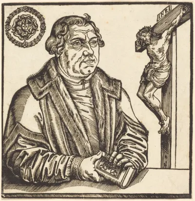 Martin Luther, Half-Length to the Left with a Book in his Hands