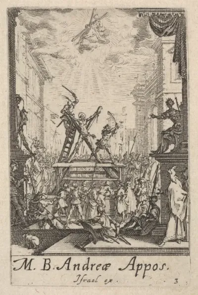 Martyrdom of Saint Andrew, from "The Little Apostles" (Les Petits Apôtres)