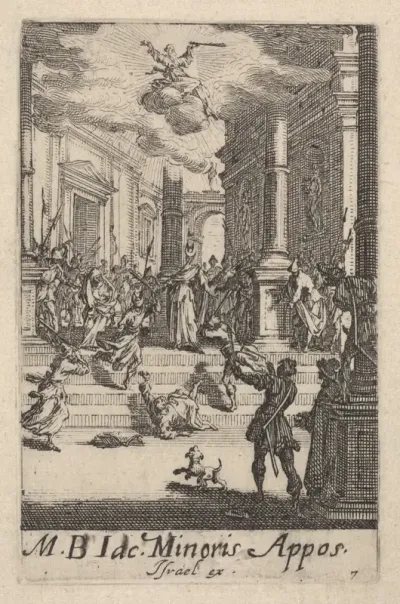Martyrdom of Saint James the Lesser, from "The Little Apostles" (Les Petits Apôtres)