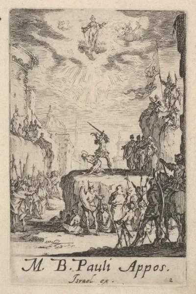 Martyrdom of Saint Paul, from "The Little Apostles" (Les Petits Apôtres)