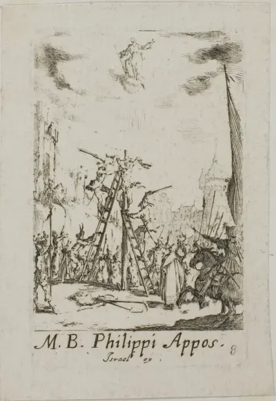 Martyrdom of Saint Phillip, plate eight from The Martyrdoms of the Apostles