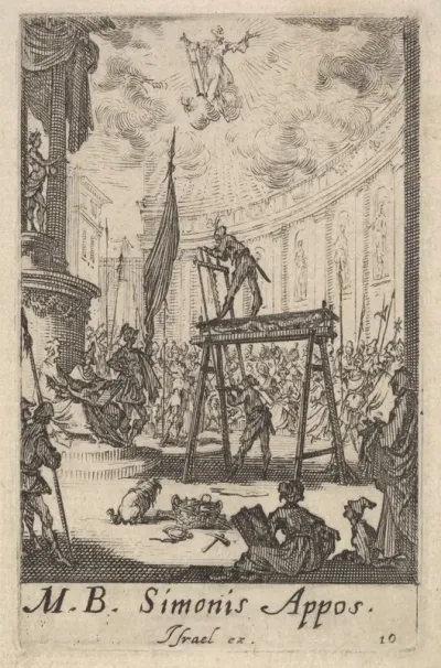 Martyrdom of Saint Simon, from "The Little Apostles" (Les Petits Apôtres)