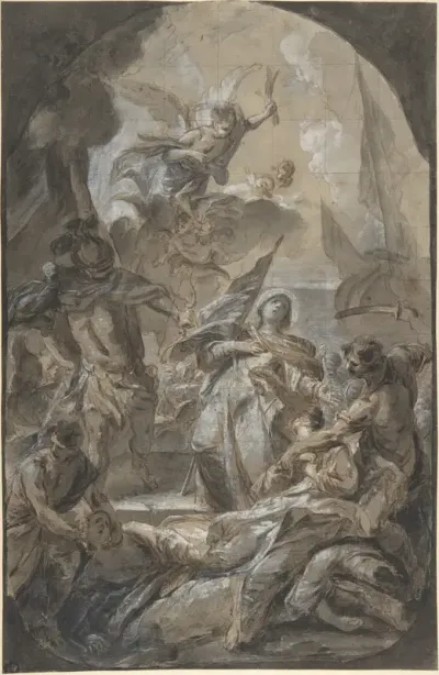 Martyrdom of Saint Ursula? Saint Paula?