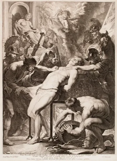 Martyrdom of St. Lawrence, efter Peter Paul Rubens