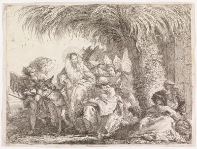 Mary and Joseph Leaving their House (The Flight into Egypt VI)
