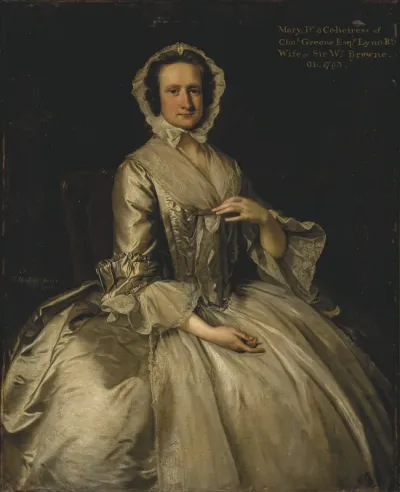 Mary (d. 1763), daughter of Charles Greene, and wife of Sir William Browne