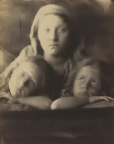 Mary Hillier and Two Children