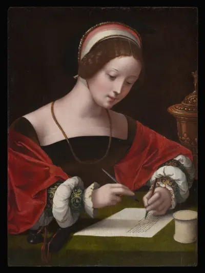 Mary Magdalen Writing a Letter