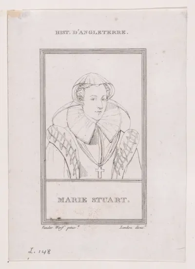 Mary, Queen of Scots (from "Galérie historique des hommes les plus célèbres de tous les siècles et de toutes les nations...")
