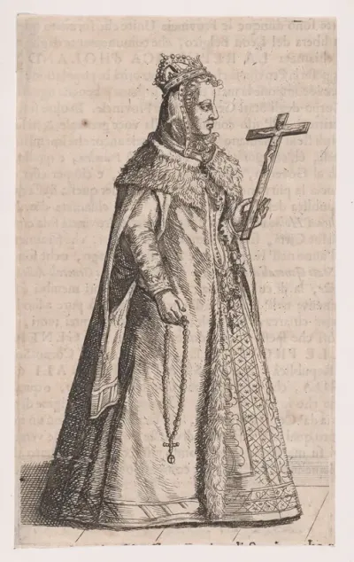 Mary, Queen of Scots (from "Teatro Belgico, overo ritratti historici, chronologici, politici, e geografici, délie sette provincie unité," volume I, page 412)