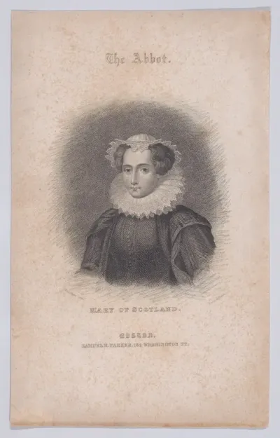 Mary, Queen of Scots (frontispiece, from "The Abbot," volume I)