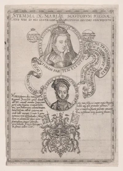 Mary, Queen of Scots with her son, James I, King of England, Scotland and Ireland