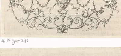 Mascaron en bladranken