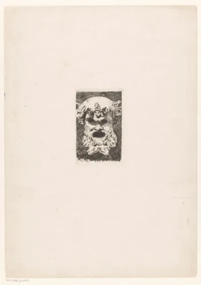 Masker van een bacchant
