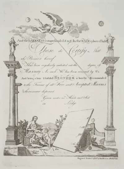 Masonic Certificate