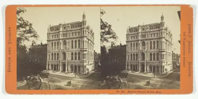 Masonic Temple, Boston, Mass., No. 624 from the series "Boston and Vicinity"