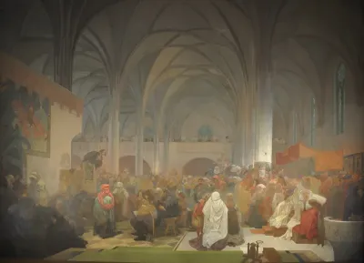 Master Jan Hus Preaching at the Bethlehem Chapel